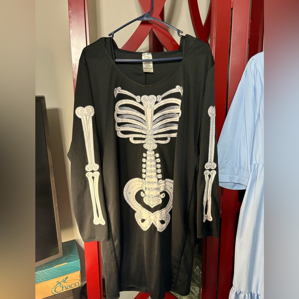 Spirit Black Skeleton Dress Costume